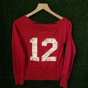 Planet Gold #12 Red Crewneck Sweatshirt